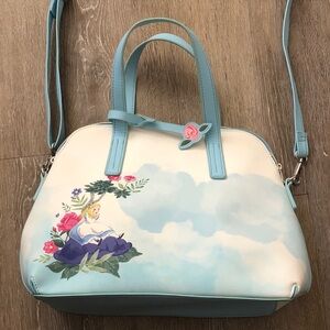 Disney Loungefly crossbody satchel Alice & Wonderland “we’re all mad here”